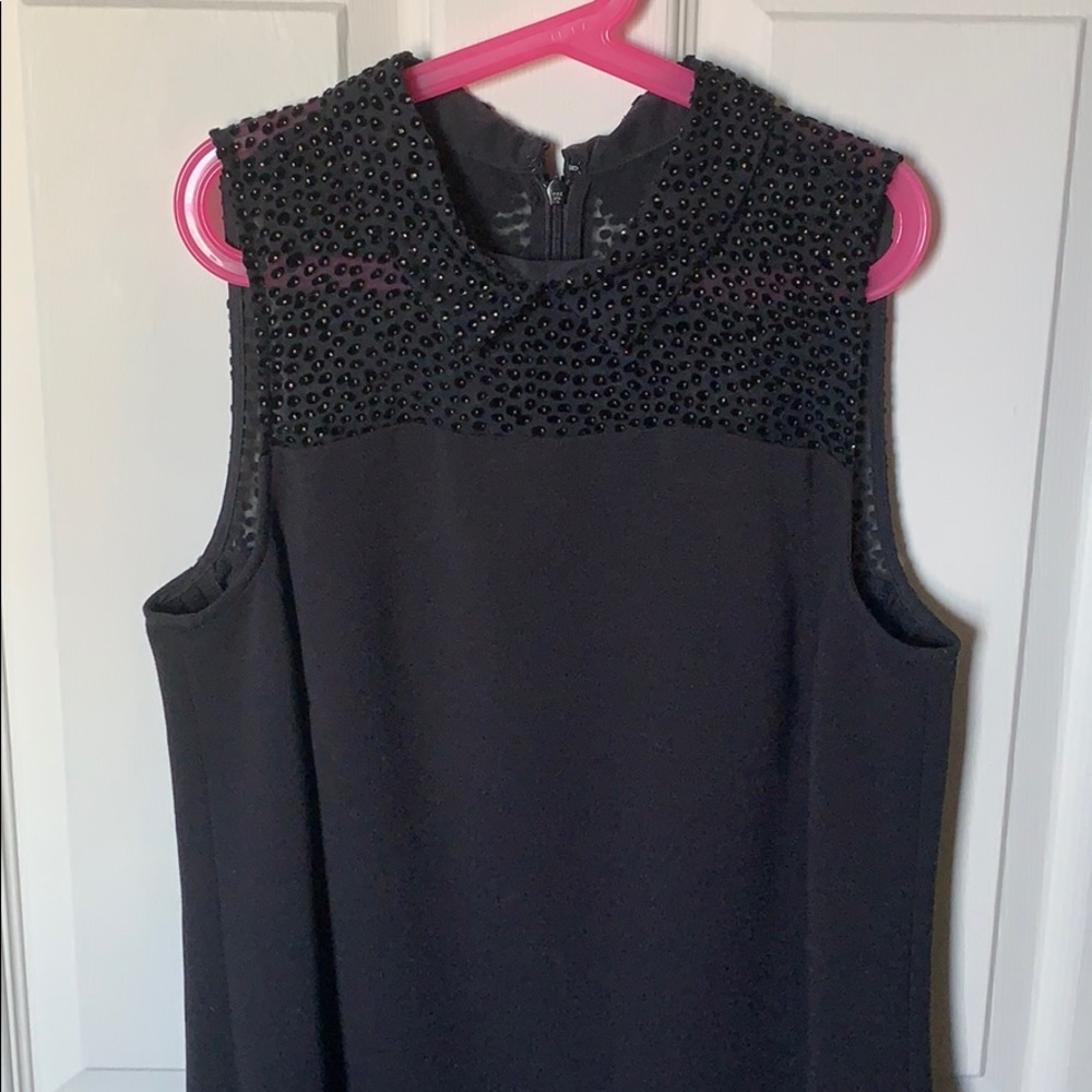LOFT collared, sleeveless, black dress - like new!